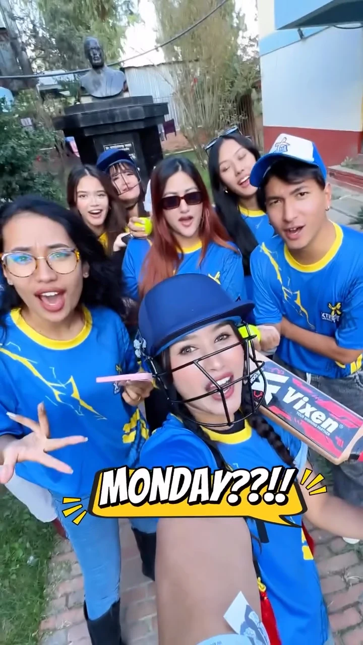 roshani shrestha and her friends with npl craze