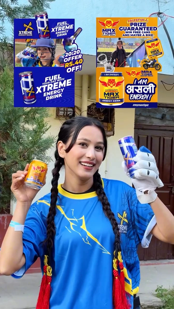 Showing Xtreme drink by roshani shrestha